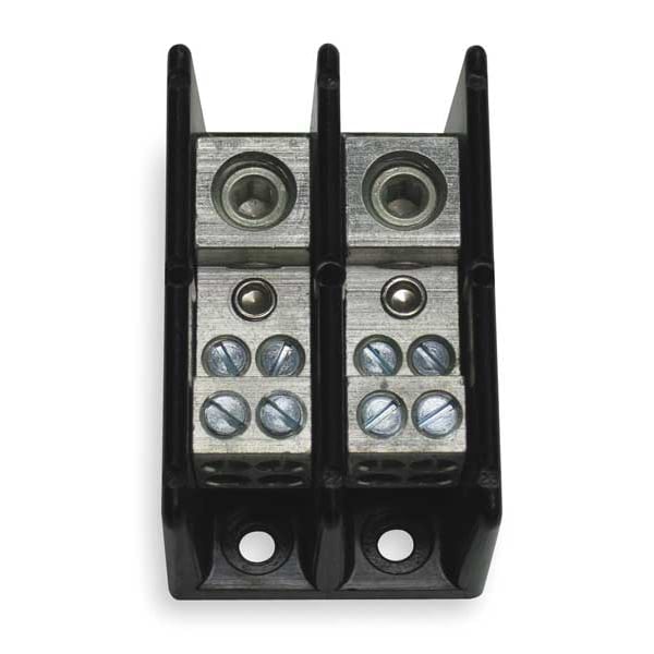 Power Distribution Block, Open, 2 Pole, 175 A Copper, 600 V AC/DC