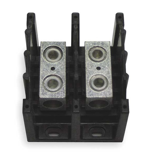Power Distribution Block, Open, 2 Pole, 310 A Copper, 600 V AC/DC