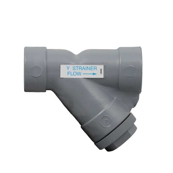 Y Strainer, 1" Pipe, Threaded, CPVC, 150 psi
