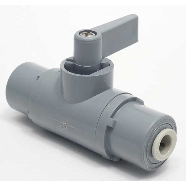 3/8" Push PVC Ball Valve Inline