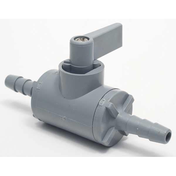 1/2" Barb PVC Ball Valve Inline