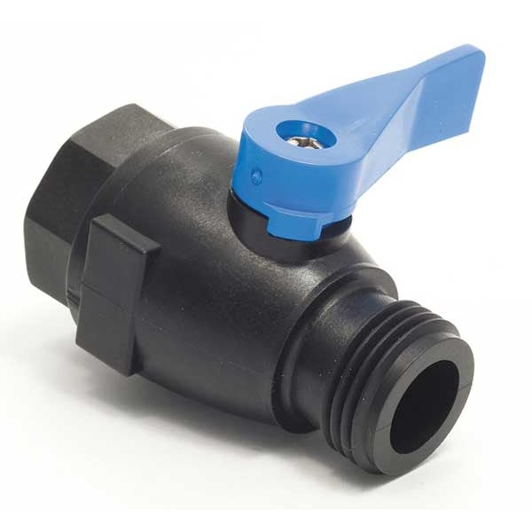3/4" FNPT x Hose Cap PVC Ball Valve Inline
