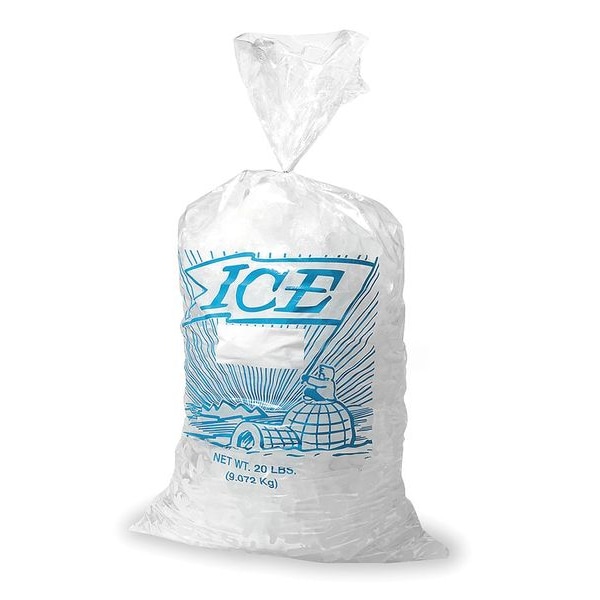 Ice Bag, 30x15 In., 2.00 mil, Pk500