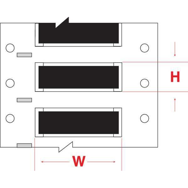 Write On Black Wire Marker Sleeves, PermaSleeve(R) Polyolefin, HX-250-2-BK