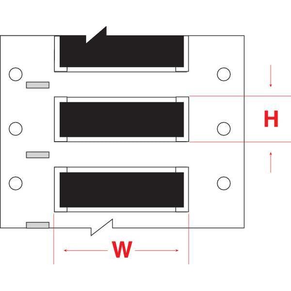 Write On Black Wire Marker Sleeves, PermaSleeve(R) Polyolefin, PS-125-2-BK-S