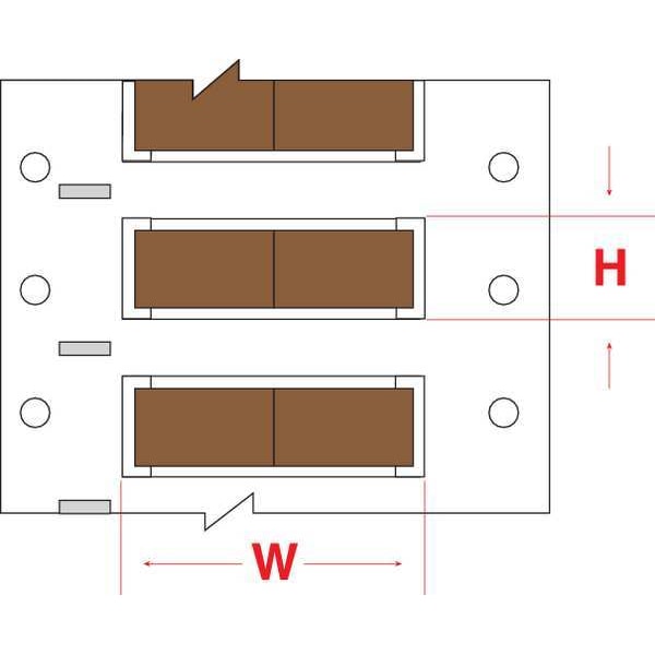 Write On Brown Wire Marker Sleeves, PermaSleeve(R) Polyolefin, PS-125-150-BR-S-2