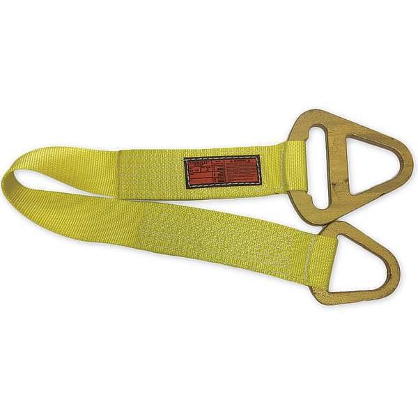 Synthetic Web Sling, Type 1, 14 ft L, 6 in W, Nylon, Yellow
