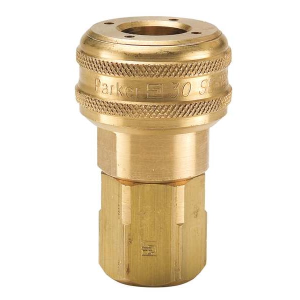Coupler Body, Brass, 3/4 In. Pipe, 110 cfm