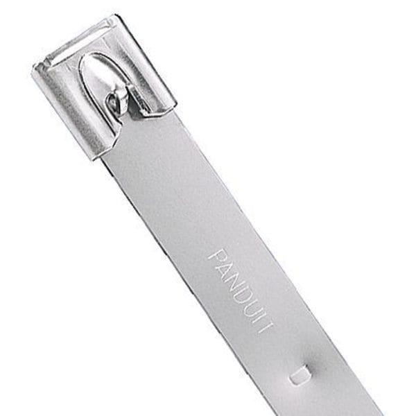 Cable Tie, 23-1/2 in L, 6 in Max Bundle Dia., Silver, 304 Stainless steel, 700 lb Strength, 50 PK