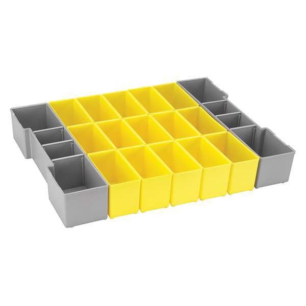 Tool Organizer with Plastic, 2-1/2" H x 16-1/4" W
