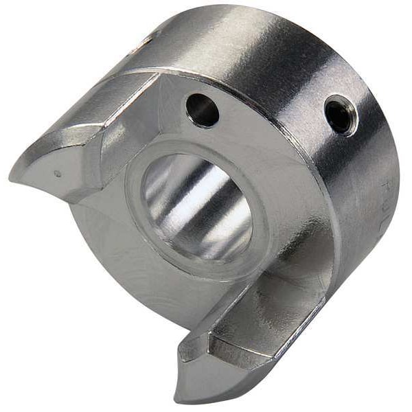 Jaw Coupling Hub, 1/2in., Aluminum