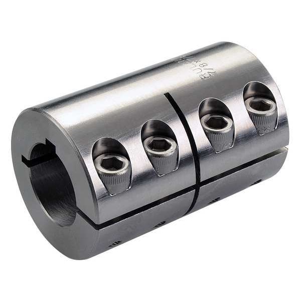 Rigid Shaft Coupling, One Piece, 1-7/16in.