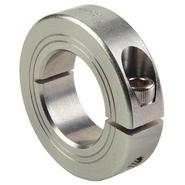 Shaft Collar, Clamp, 1Pc, 7/8 In, 316 SS