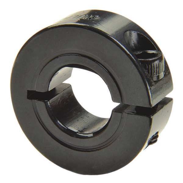 Shaft Collar, D-Bore, 1Pc, 1 In, Steel