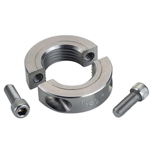 Shaft Collar, Threaded, 2Pc, 2-1/4-12 In, SS