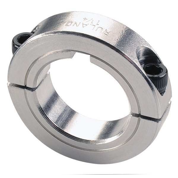 Shaft Collar, Clamp, 2Pc, 2 In, Alum