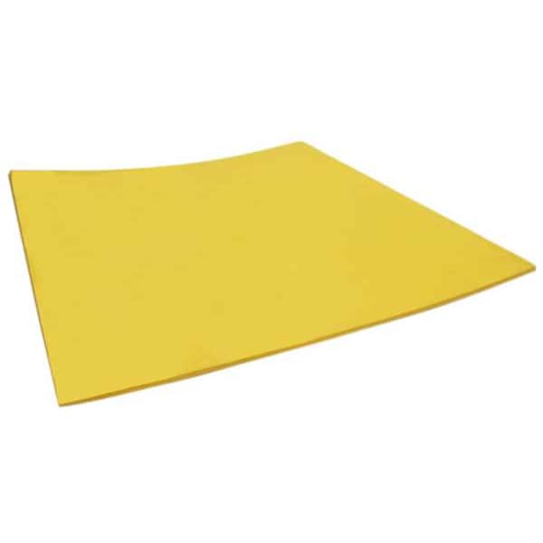 Foam Sheet, Crosslink, 48 in W, 96 in L, 3/4 in Thick, Yellow