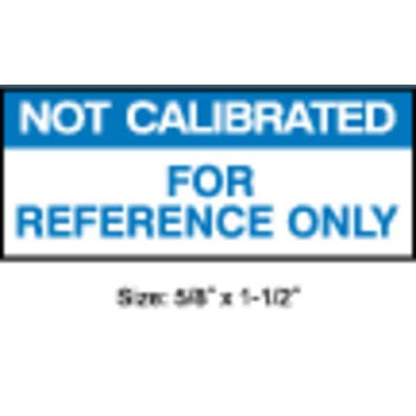 Calibration Label, ENG, Blue/White, PK350