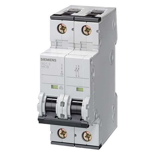 Circuit Breaker, 5SY4 Series, 0.5A, 1+N Pole, 277V AC, 10kA at 230V AC, D Curve