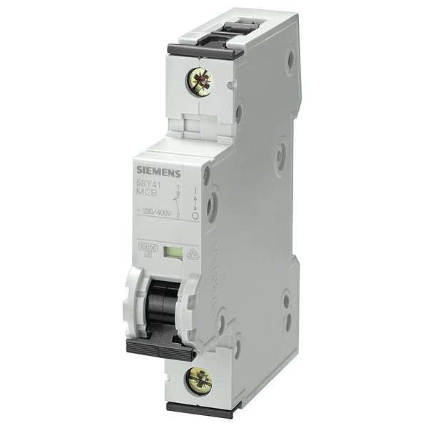 Circuit Breaker, 5SY4 Series, 50A, 1 Pole, 230/400V AC, 10kA at 230/400V AC, B Curve