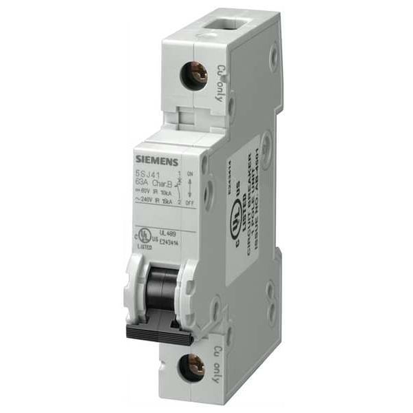 IEC Miniature Circuit Breaker, 5SJ4 Series, 40A, 1 Pole, 240V AC, 14kA at 240V AC, C Curve