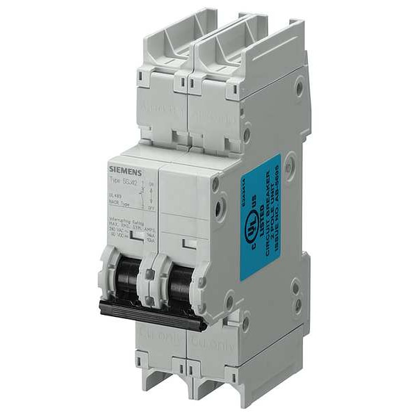 Miniature Circuit Breaker, 5SJ4 Series, 25A, 2 Pole, 240V AC, 14kA, C Curve