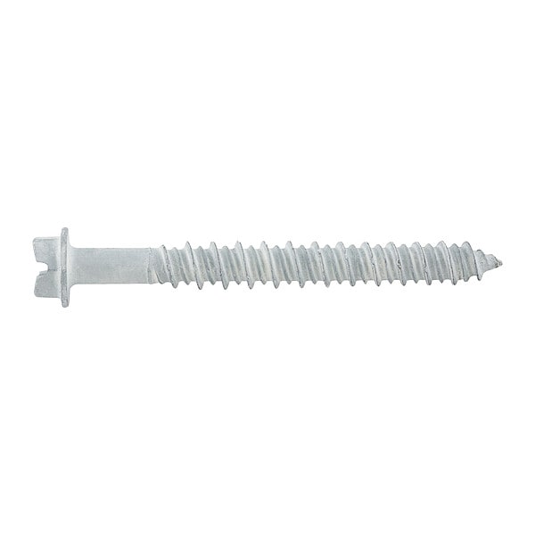Screw Anchor, 3/16 in Dia., Hex, 6 in L, Steel Stalgard, 500 PK