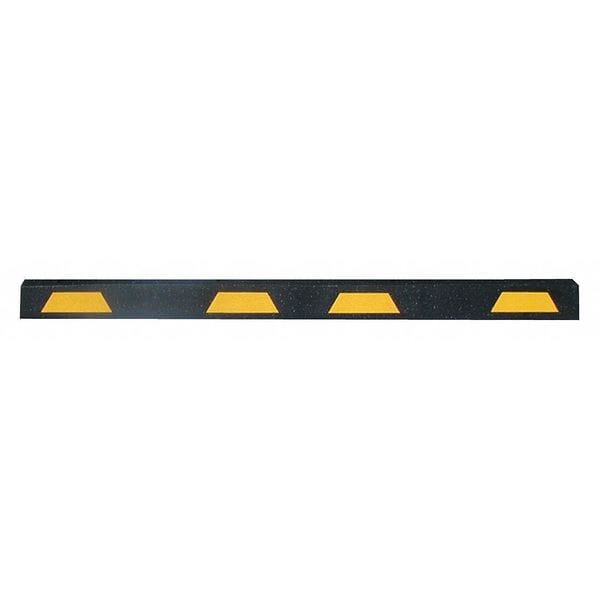 Car Stop, Yellow Stripes, 6 ft.
