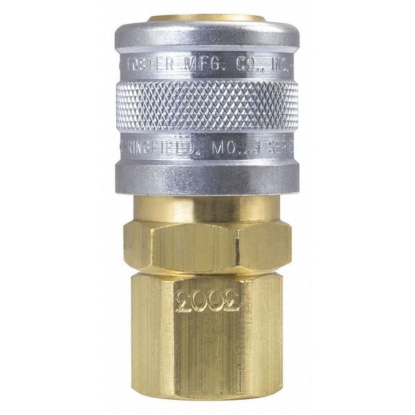 Industrial Interchange, Sckt, Brass, 1/4"