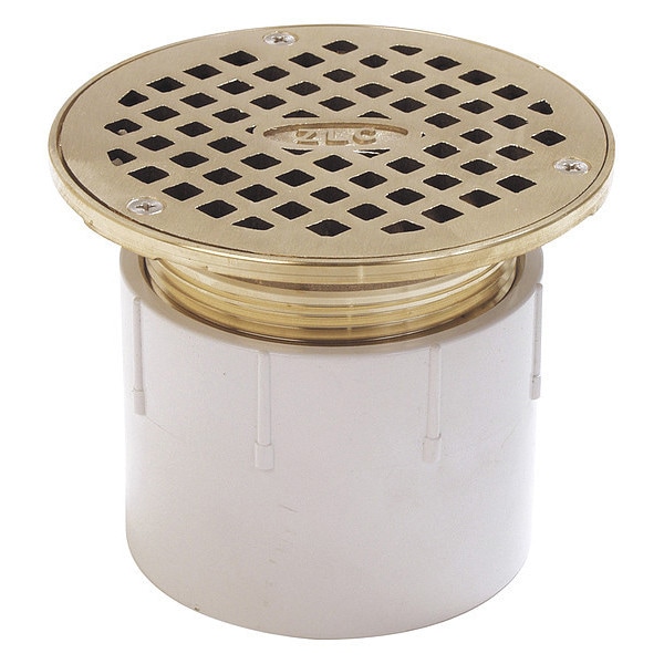 Adjustable Adjustable Nickel Drain, ABS, Nickel Bronze, 3", Solvent-Weld
