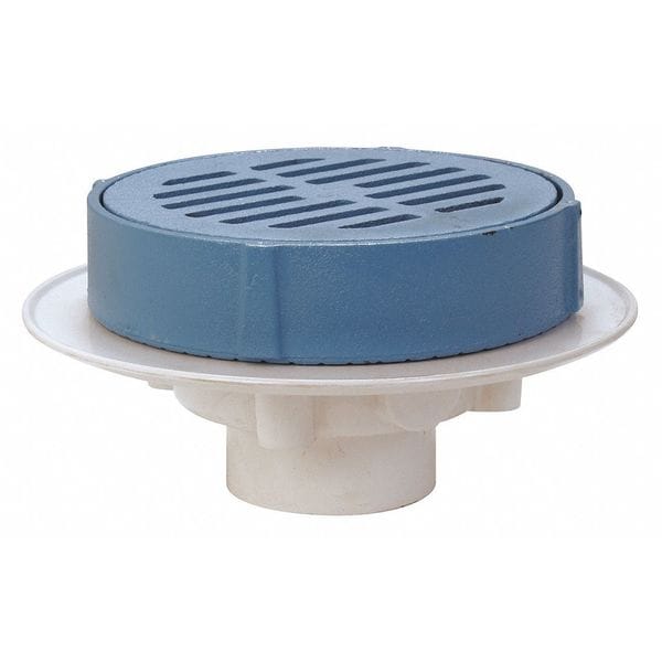 Floor Floor Drain, PVC and Cast Iron, 3", Hub