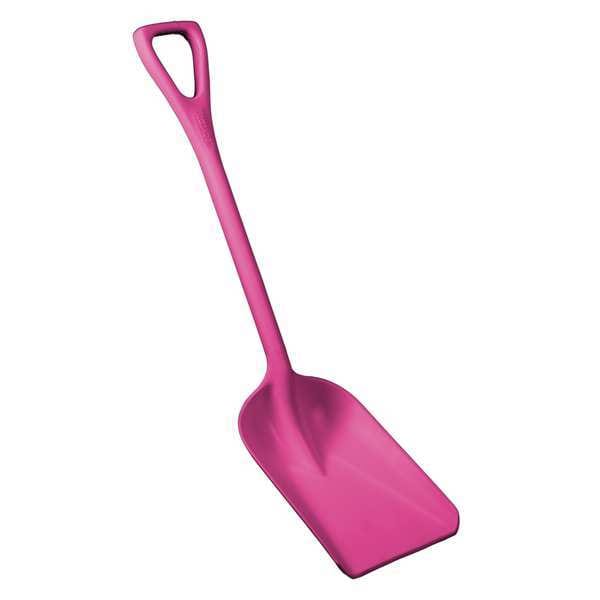 Hygienic Square Point Shovel, Polypropylene Blade, 23 1/2 in L, Pink