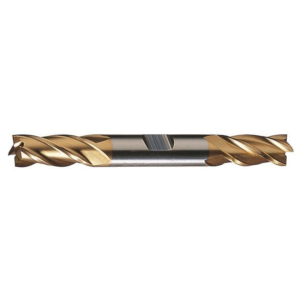 4-Flute Cobalt 8% Square Double End CenterCut Finisher CTD HDC-4C-TN TiN 1/4x3/8x5/8x3-3/8