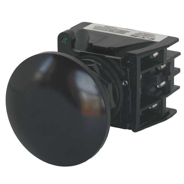 Hazardous Location Push Button, 30 mm, 1NO/1NC, Black