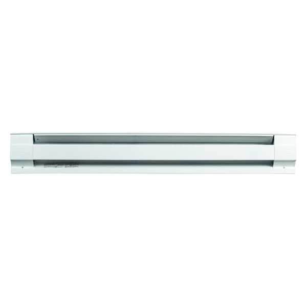 Electric Baseboard Heater, 30 in, 500W, 120V, White