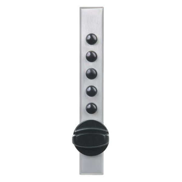 Mechanical Lock, Satin Chrome, 5 Button