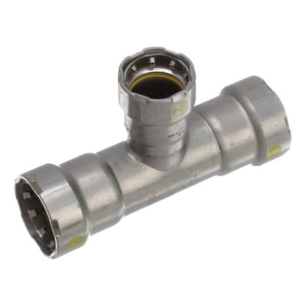 Viega MegaPressG tee, 1-1/4" x 1-1/4" x 1"
