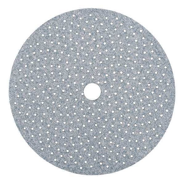 Hook-and-Loop Sanding Disc, 5" Dia, Multi-Hole, Ceramic Alumina, P80 Grit, Coated Type