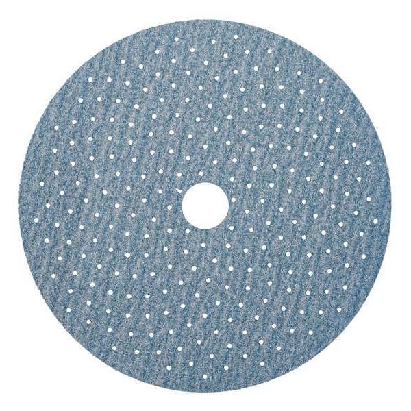 Hook-and-Loop Sanding Disc, 5" Dia, Multi-Hole, Ceramic Alumina, P180 Grit, Coated Type