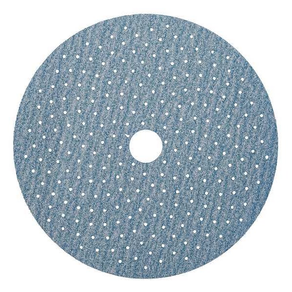 Hook-and-Loop Sanding Disc, 5" Dia, Multi-Hole, Ceramic Alumina, P220 Grit, Coated Type