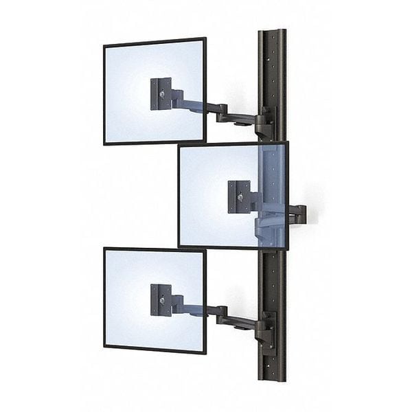 Articulating Arm Wall Mount, 3 Monitor