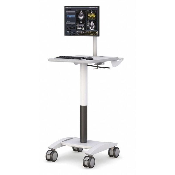 Mobile Computer Pole Cart