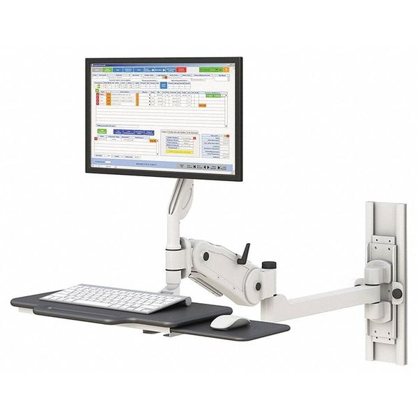 Wall Mounted Monitor Arm w/Keyboard Try