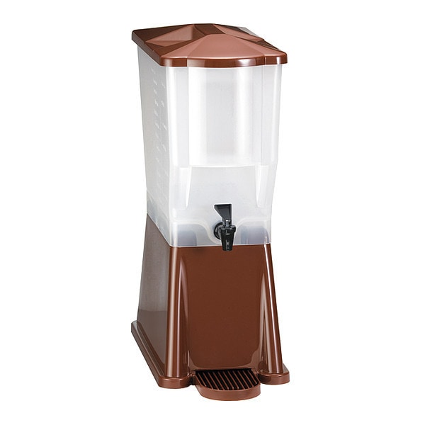 Beverage Dispenser, Single, Brown, 3 gal.