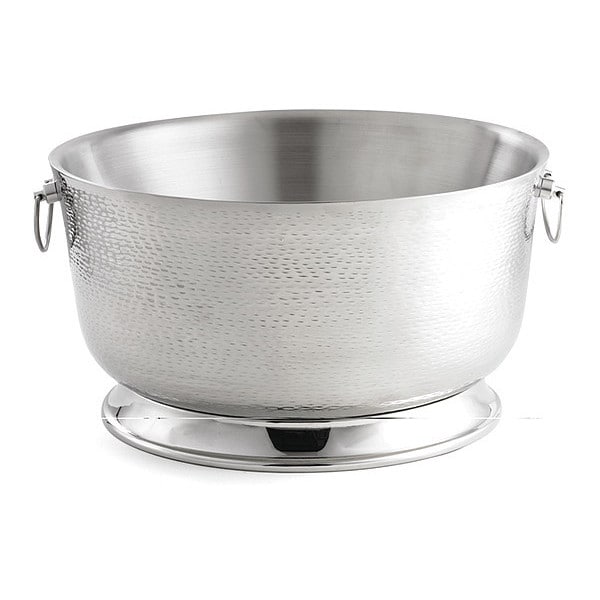 Wall Beverage Tub, Double, SS, 8-3/4 gal.