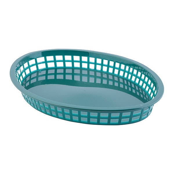 Texas, Platter Basket, Oval, Plstc, Grn, PK12