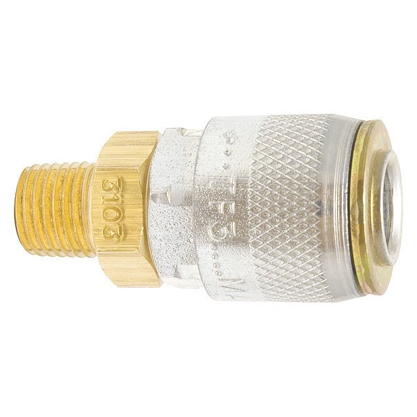 Socket, TruFlate, 10, Brass/Steel, 1/4"