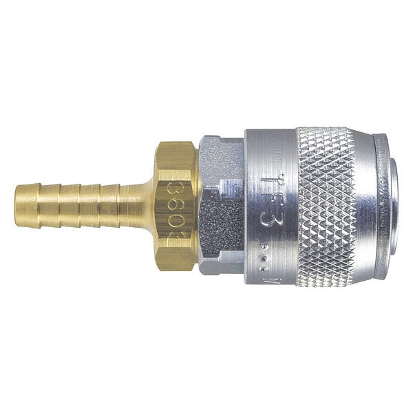 Socket, TruFlate, 10, Brass/Steel, 1/4"