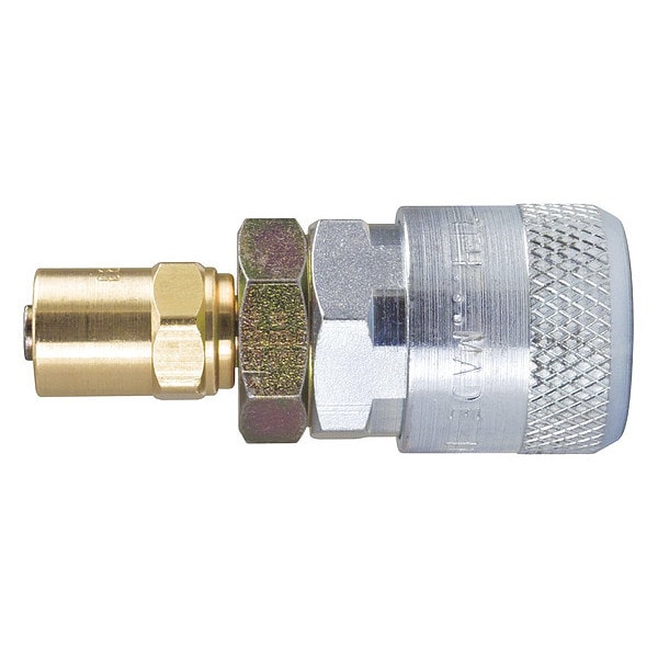 Socket, TruFlate, 10, Brass/Steel, 3/8"