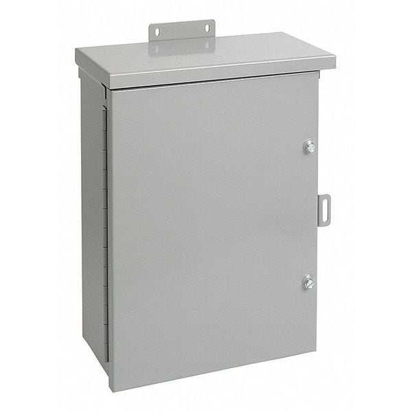 Captive Screws with Padlock Hasp Electrical Enclosures, 20 in H, 6 in D, 16 in W, 3R, Steel
